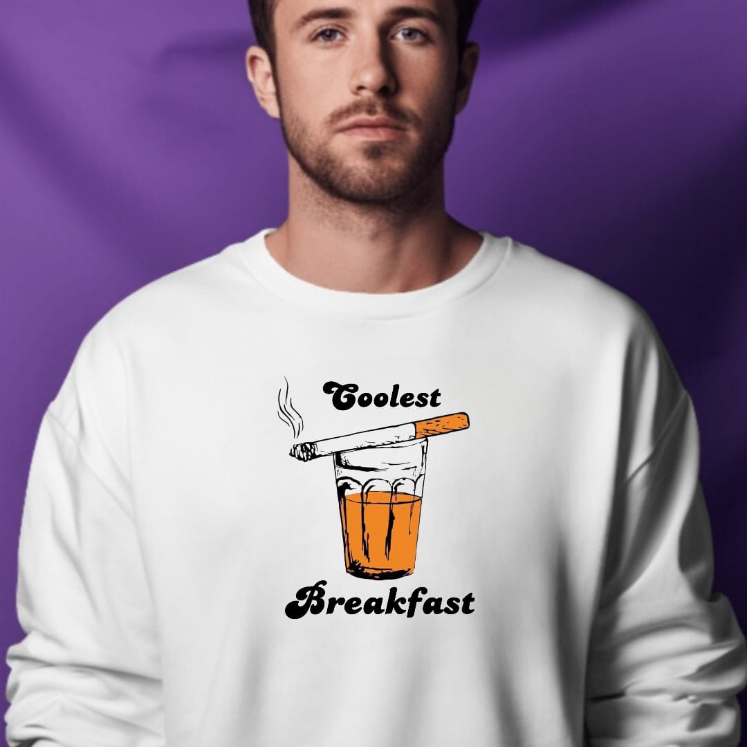 #TBBS Coolest Breakfast Cooton Sweatshirt - Image 3