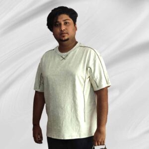 #TBBS Exclusive White Plain oversize T-Shirt